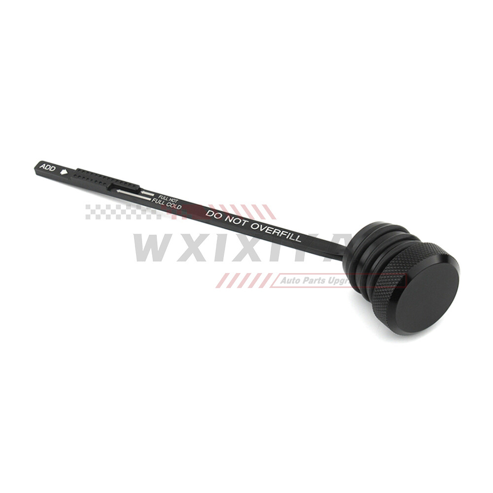 CNC Oil Dipstick Tank Filler Fill Plug Cap For Harley Touring FLTR 1993-98 Black