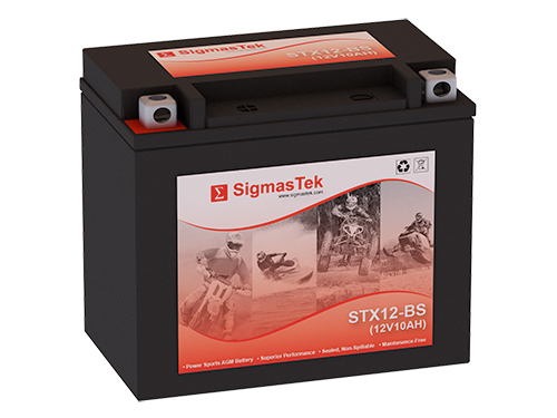 SigmasTek STX12-BS Battery Replacement for Honda TRX250 Recon, ES 250CC 1997-03