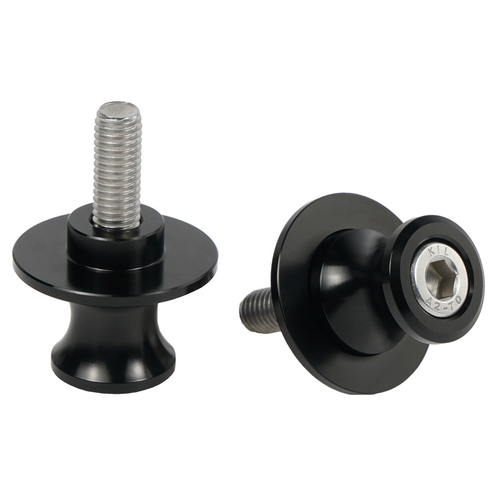 8mm M8x1.25 Swing Arm Spools Slider For Kawasaki ZX-6R ZX-10R Z800 Z1000 Z1000SX