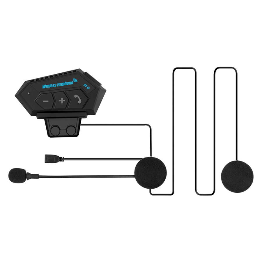Rechargeable Motorcycle Wireless Bluetooth 5.0 Helmet Headset Headphone Speaker
