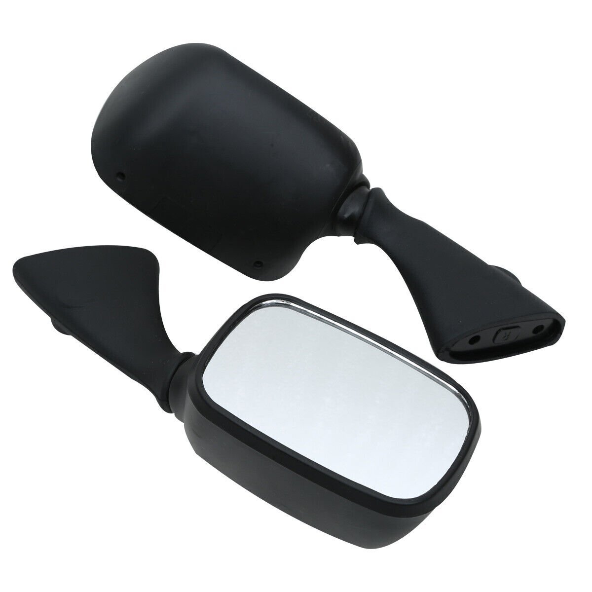Black Left & Right Rear-View Mirrors for Suzuki HAYABUSA 1300 GSX1300R 1997-2020