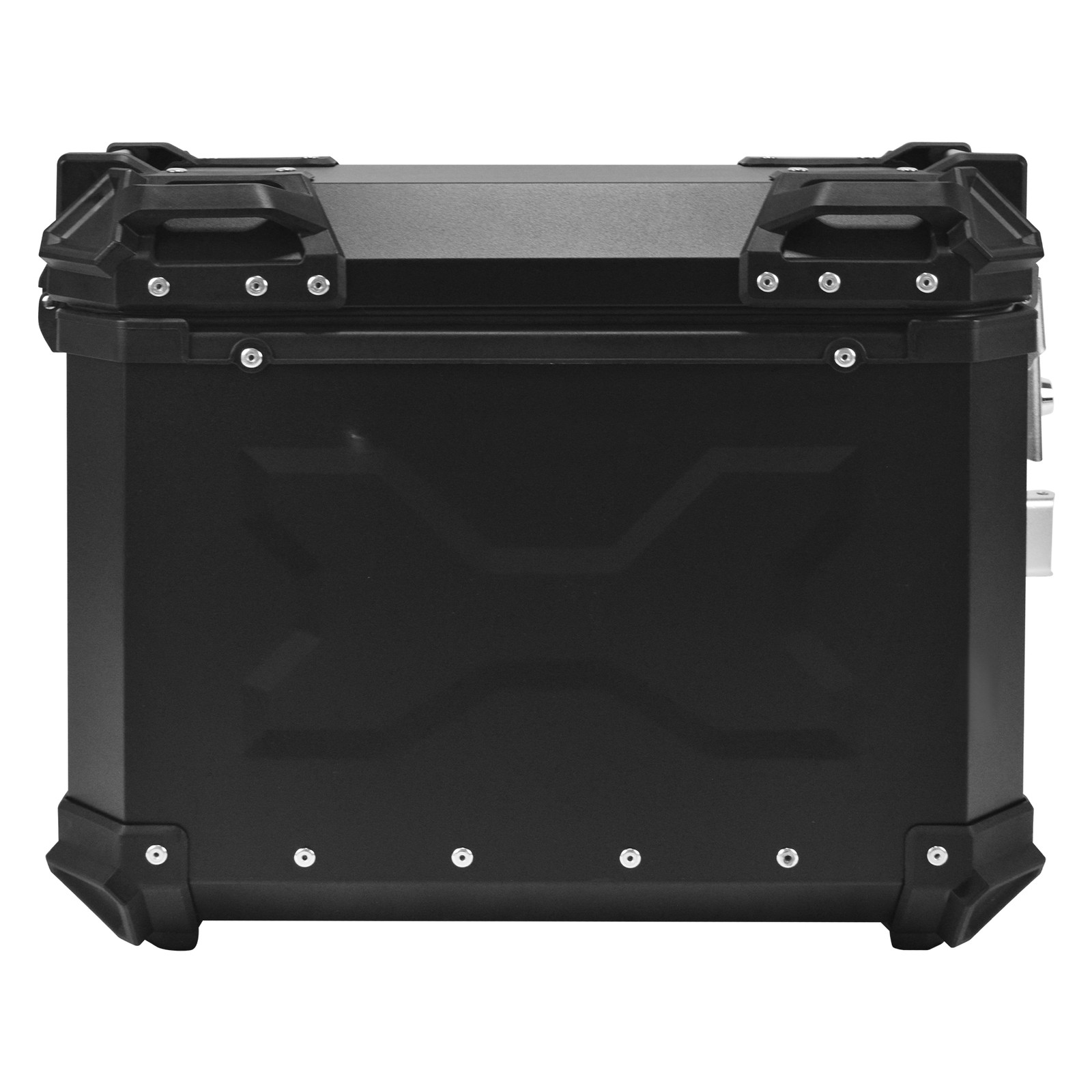 38L Tour Hard Side Saddlebag Trunk Box Motorcycle Panniers Side Case X Black