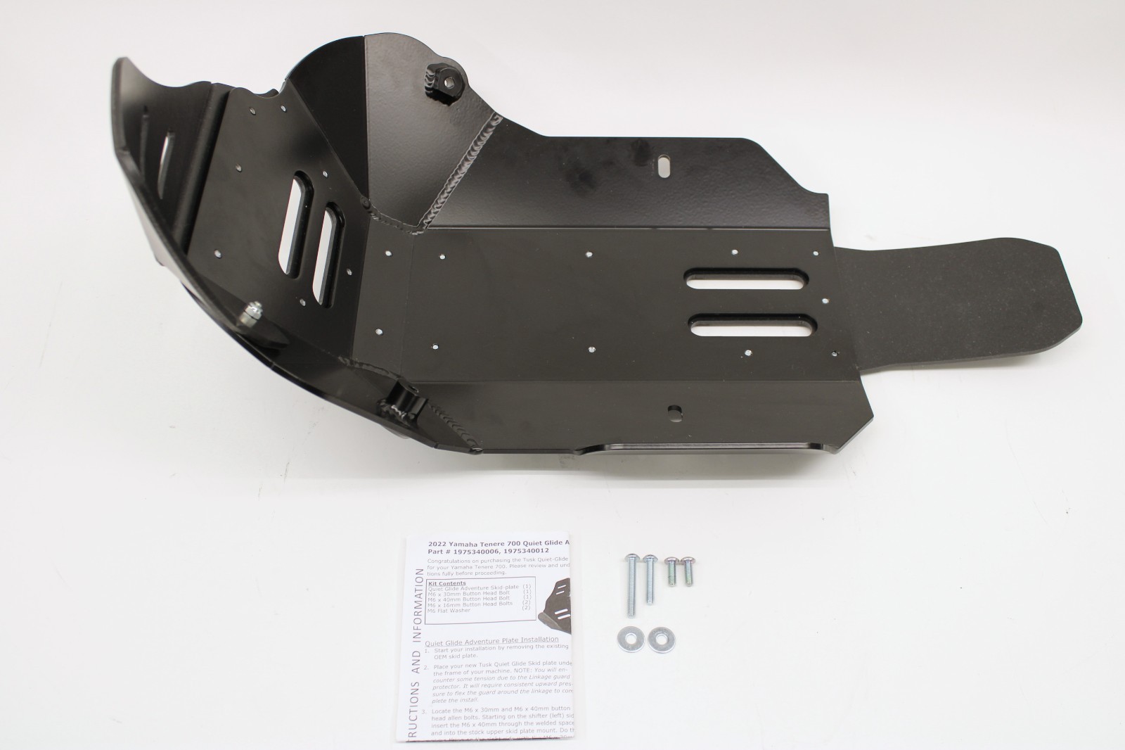 Tusk Quiet Glide Adventure Skid Plate Black with Linkage Guard – 197-534-0012