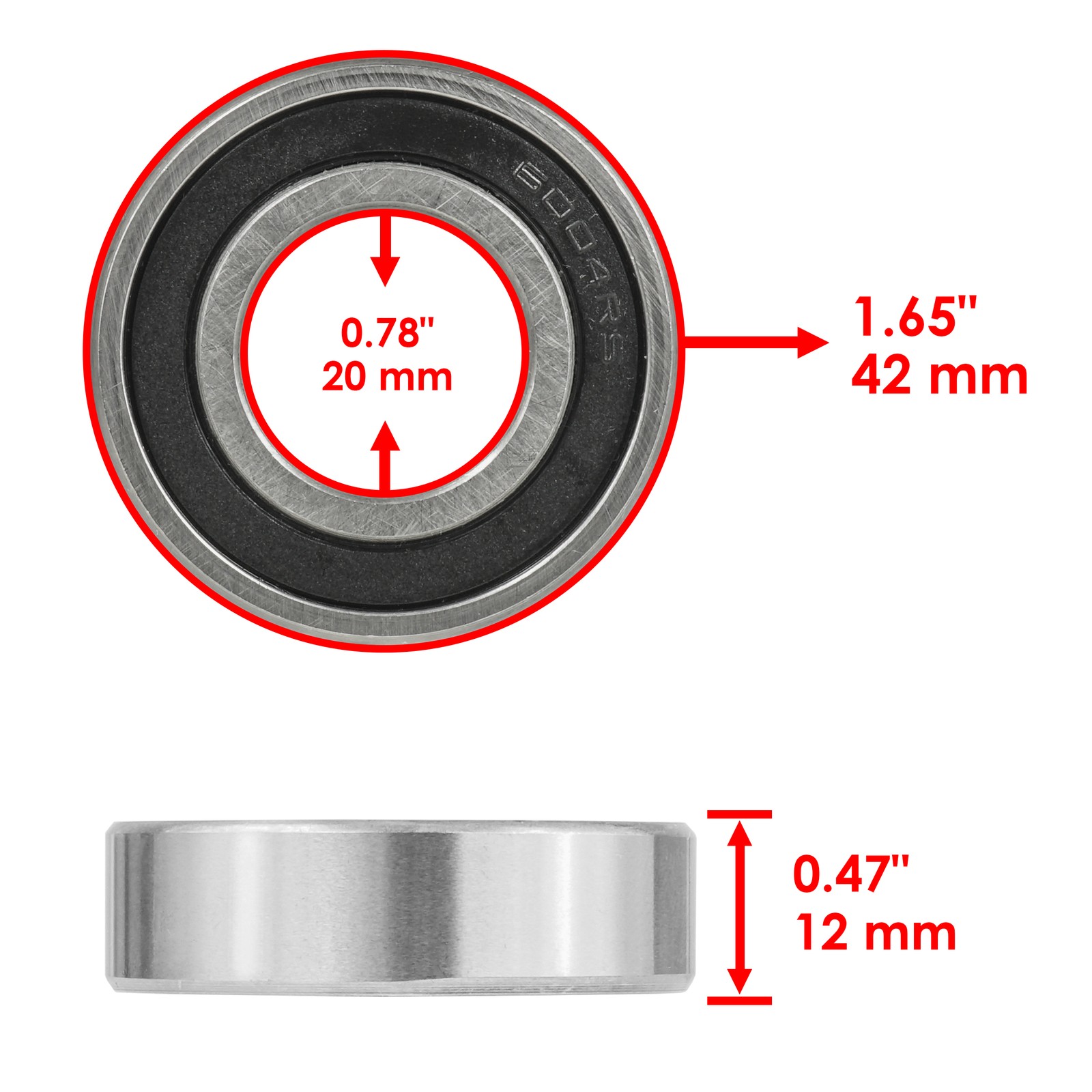 Front Wheel Ball Bearing And Seals Kit for Honda VT1100C Shadow 1987-90 1992-94