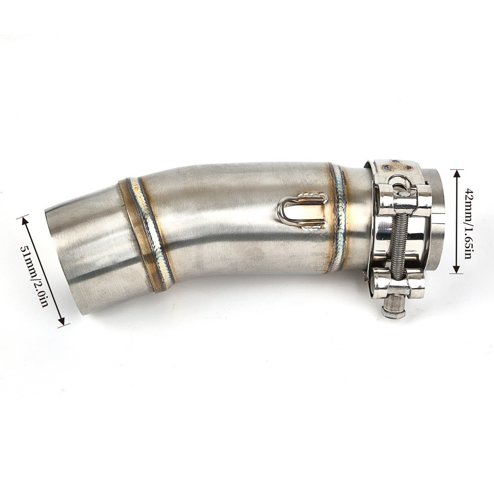 For Kawasaki Z400 Ninja 400 2017-2026 Z500 Ninja 500 2025 Slip On Exhaust System