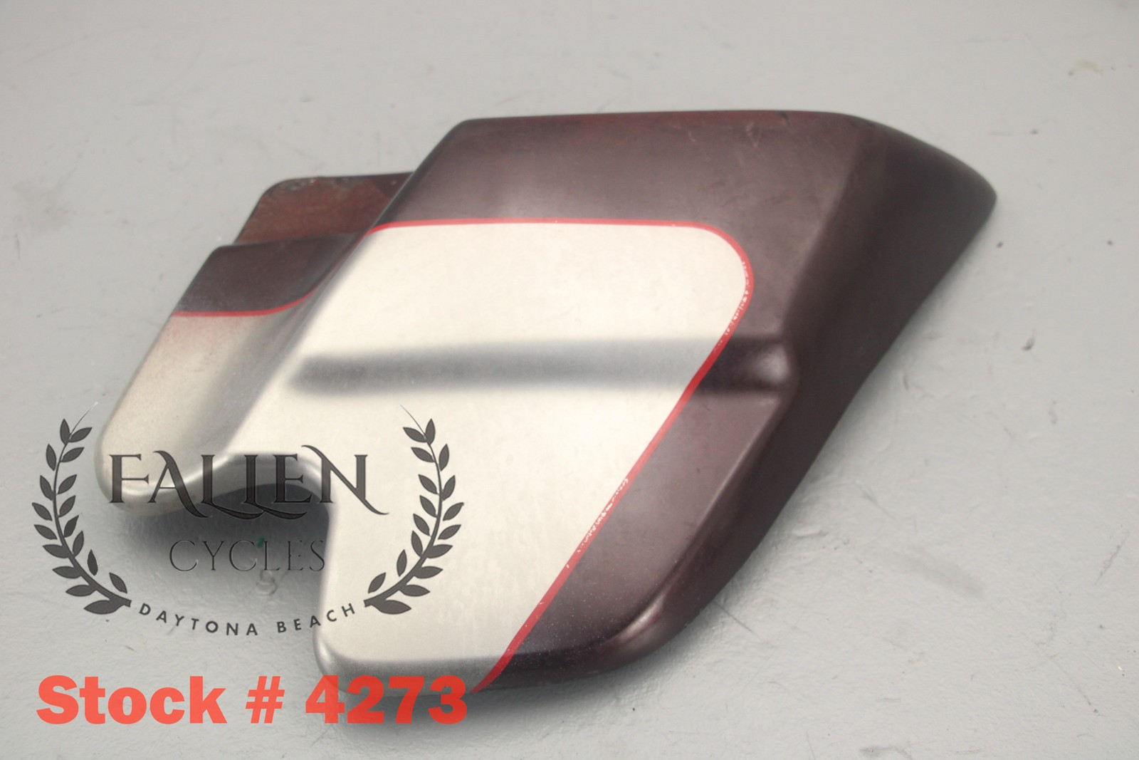 2007 Harley Electra Glide RIGHT Side Cover BLACK CHERRY / PEWTER PEARL #4273
