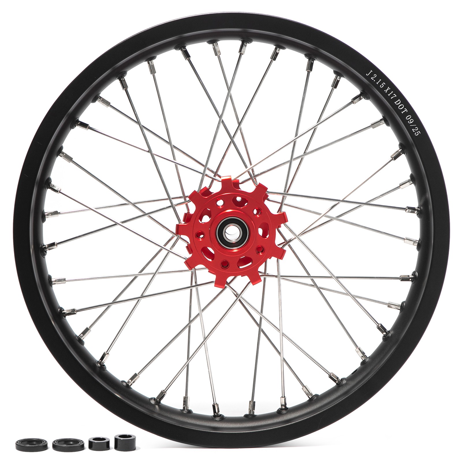 For Talaria Sting MX5 17×2.15 Spoke Rear Wheel Rim Hub Red