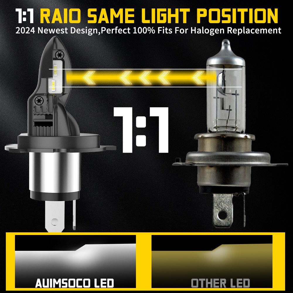 H4 LED Headlights Cold White Hi/Lo Beam For Honda VT750CS Shadow Aero ABS 2023