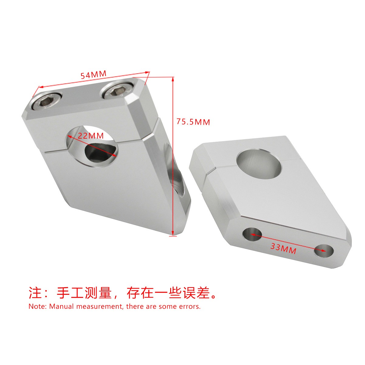 CNC AOTWTR Handlebar Riser Clamp Elevating Pad For Yamaha MT09 FZ09 XSR900 FJ09