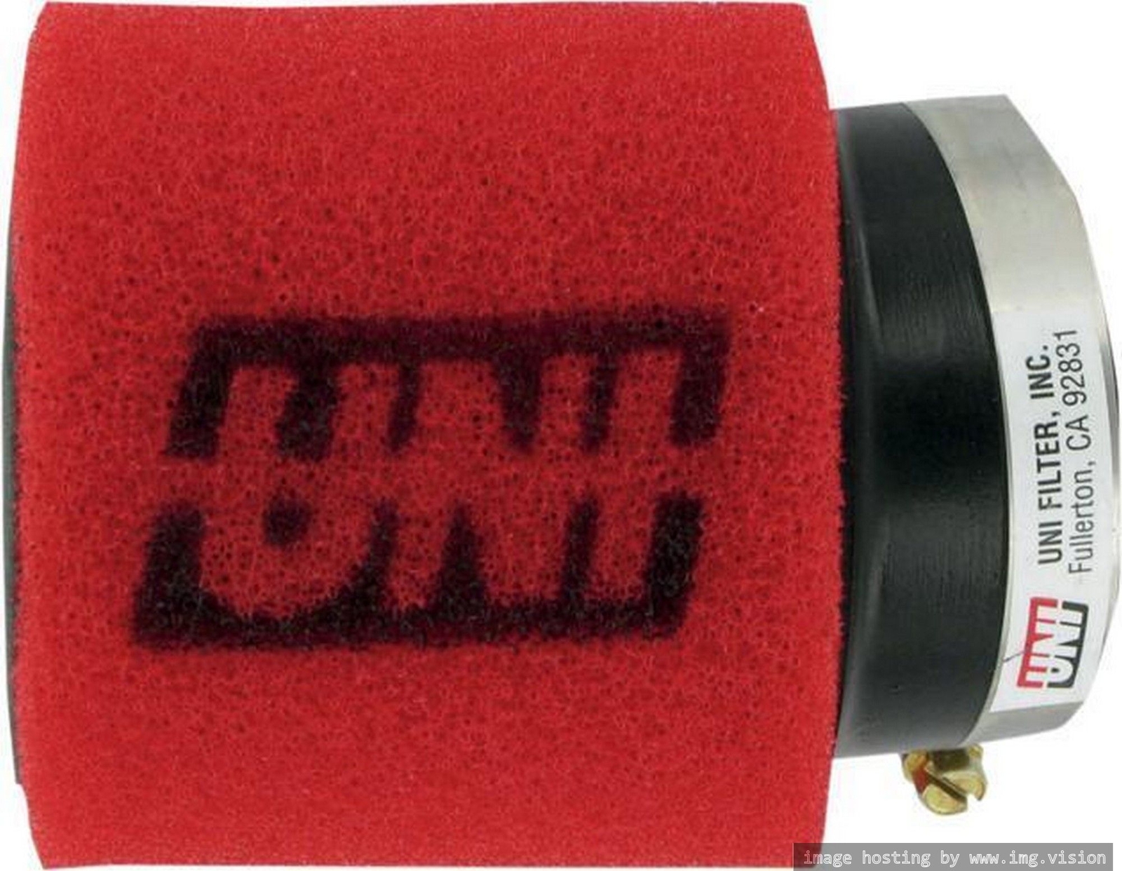 Uni Universal Clamp-On Dual Layer Pod Air Filter Angled 2-1/2″ ID x 4″ L NEW