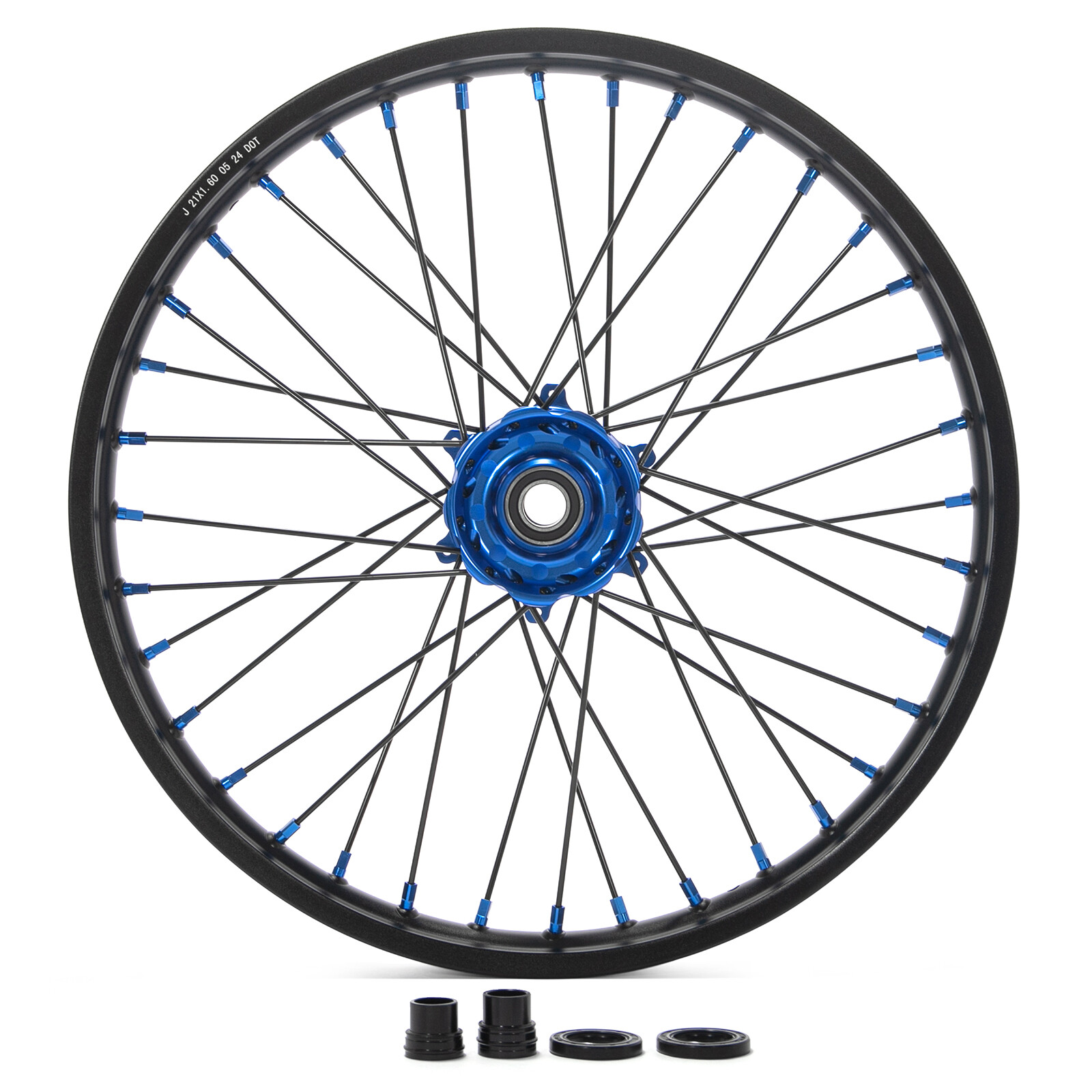 For Yamaha 21/18 CNC Wheel Set WR450F WR250F 2020-2025 YZ250FX YZ450FX 2016-2025