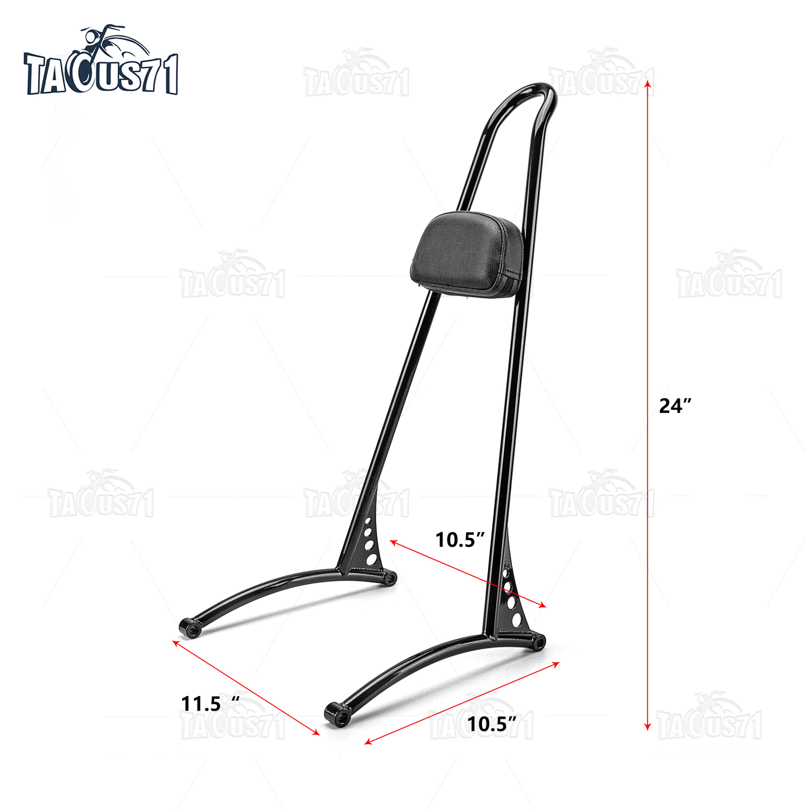 Detachable Backrest Sissy Bar For Harley Low Rider Super Glide Switchback 06-17