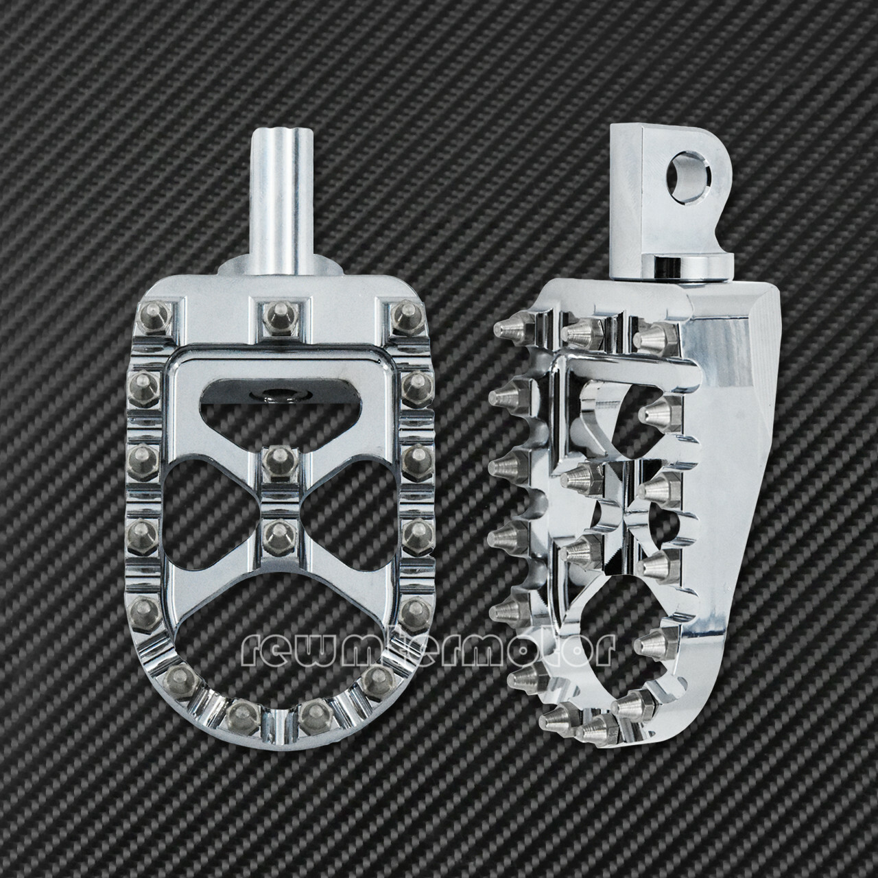 CNC Chrome Wide Foot Peg Rests Fit For Harley Sportster XL Dyna Touring Bobber