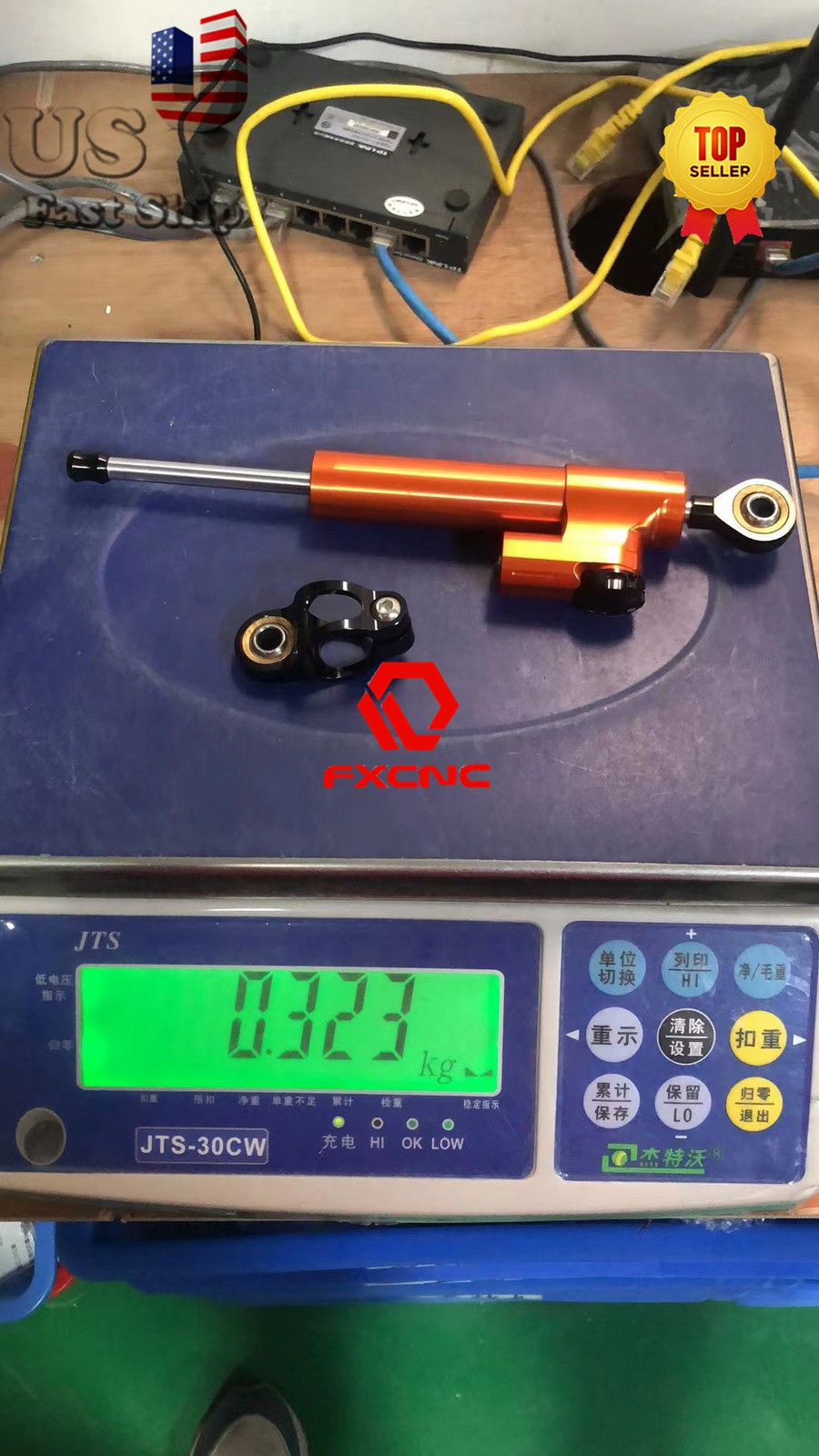 CNC Steering Stabilizer Damper Linear For Honda CBR600RR 954RR 929RR 1000RR BlK