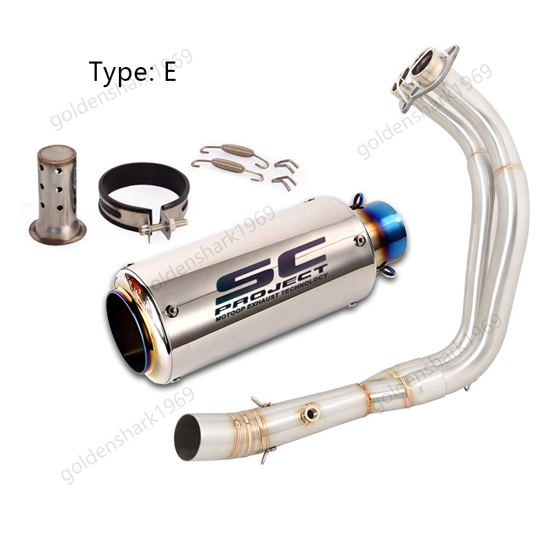 For Yamaha YZF R7 MT-07 2014-2025 Complete Exhaust System Header 51mm Mufflers