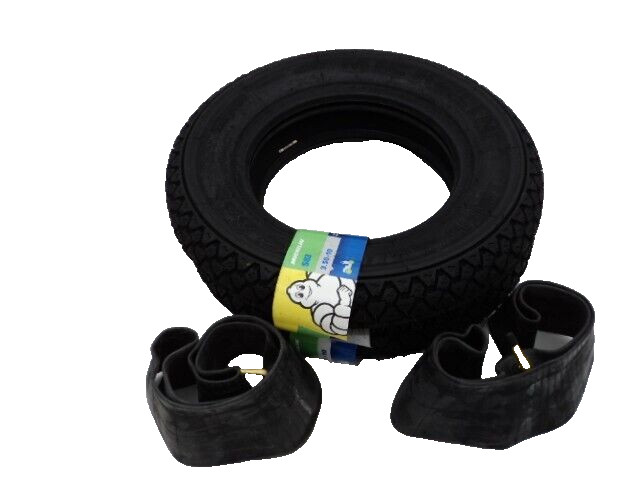 TWO Michelin S83 Classic Tyres 3.50 * 10 Vespa PX PE T5 LML With Tubes