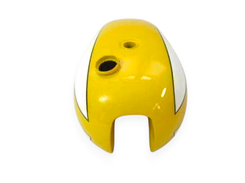 Fit For Triumph T140 Yellow & White Painted Steel Petrol Fuel Gas Tank