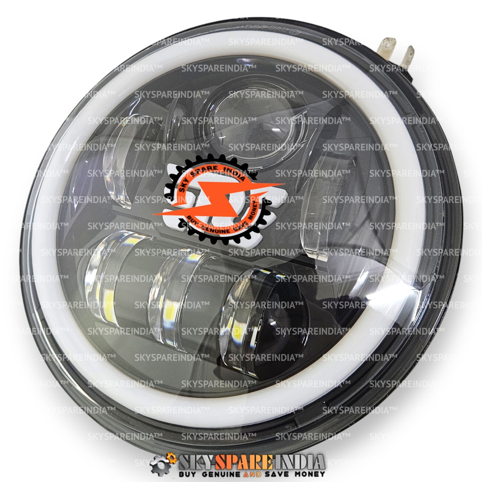 LED 7″ Headlight Headlamp Compatible With Royal Enfield Himalayan