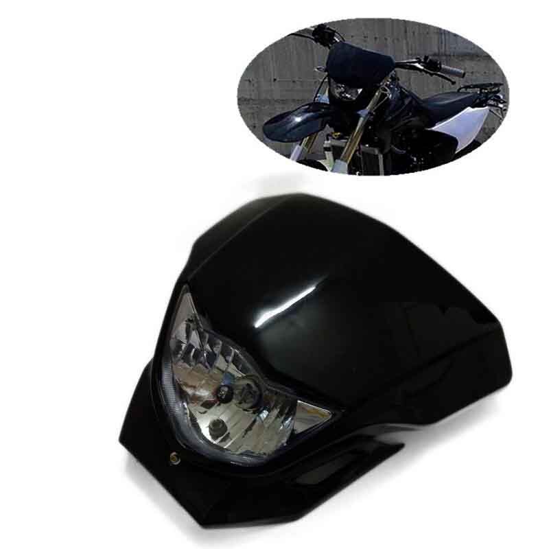 Motorcycle Black H4 60W 12V Bulb Headlight Enduro Motocross Streetfighter