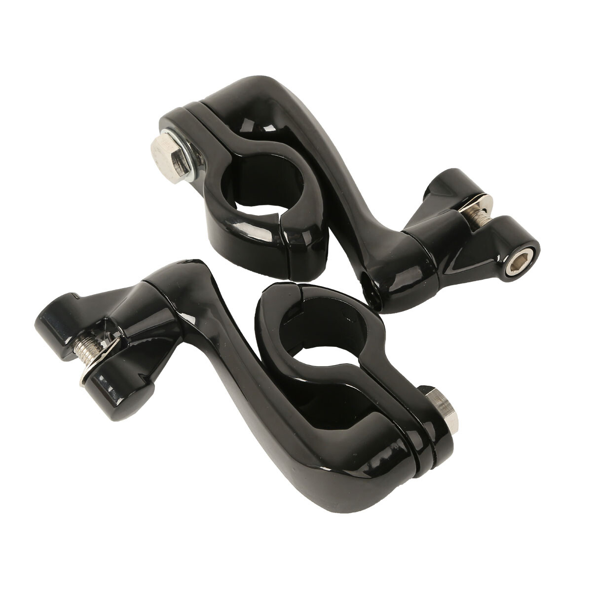 1-1/4″ 360 Degree Adjustable Highway Foot Peg Mounting Kit Fit For Harley