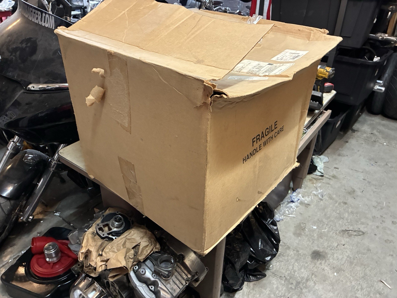 02-06 VRSC Vrod V-rod saddlebags Leather Covered Hardbags Oem BNIB NOS Bags