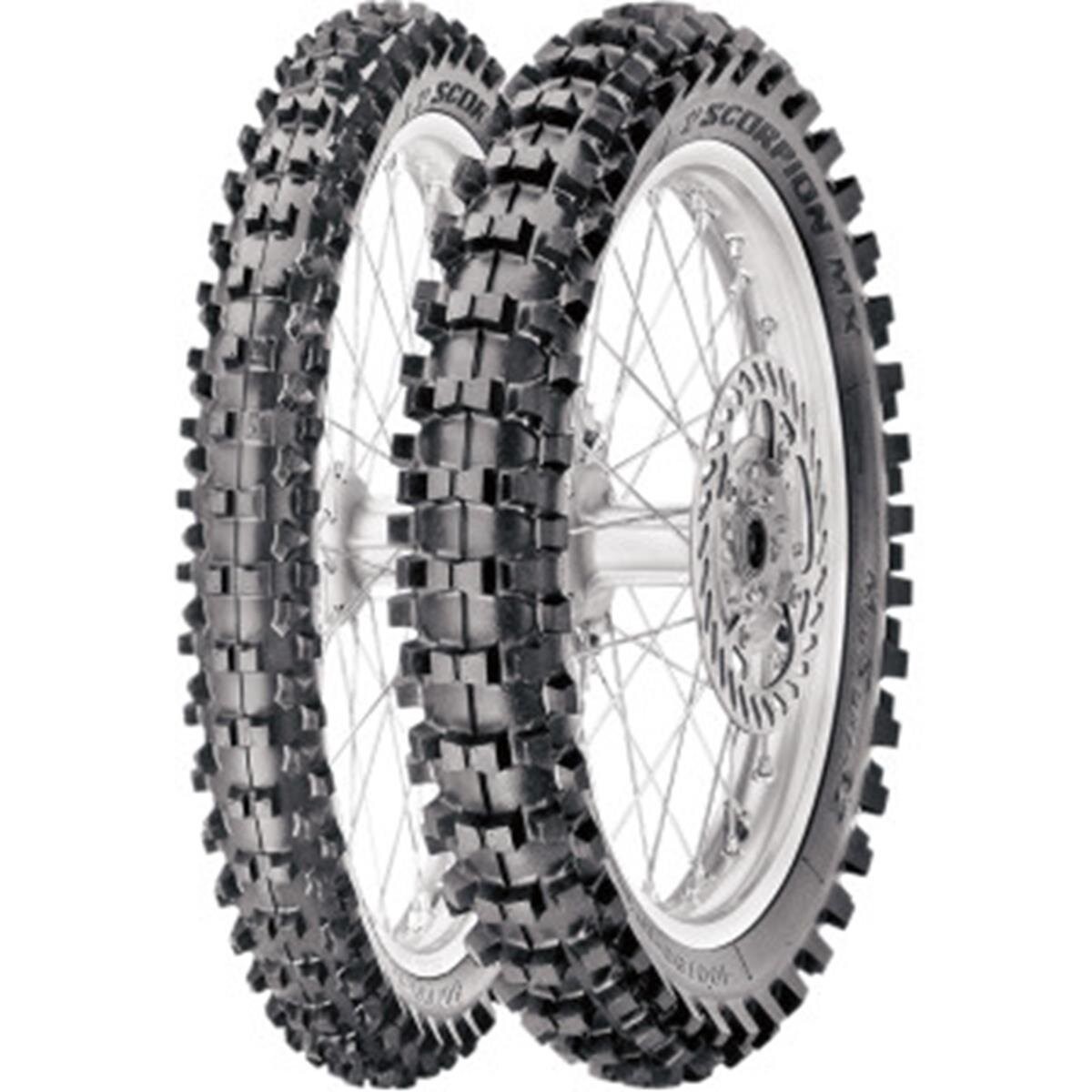Pirelli Rear Scorpion MX32 Mid Soft 110/90-19 Tire – 3842300