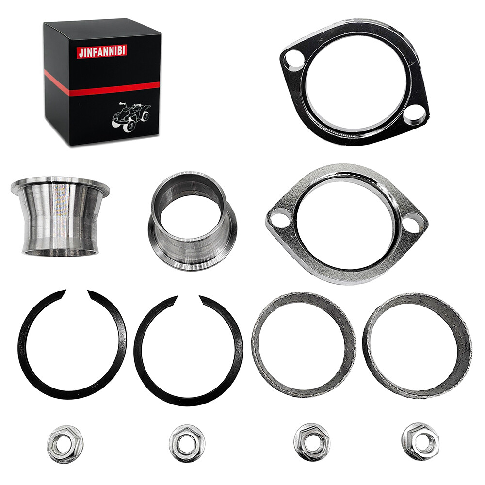 Exhaust Port Torque Cone + Flange Gasket Install Kit For 1999-22 Harley Touring