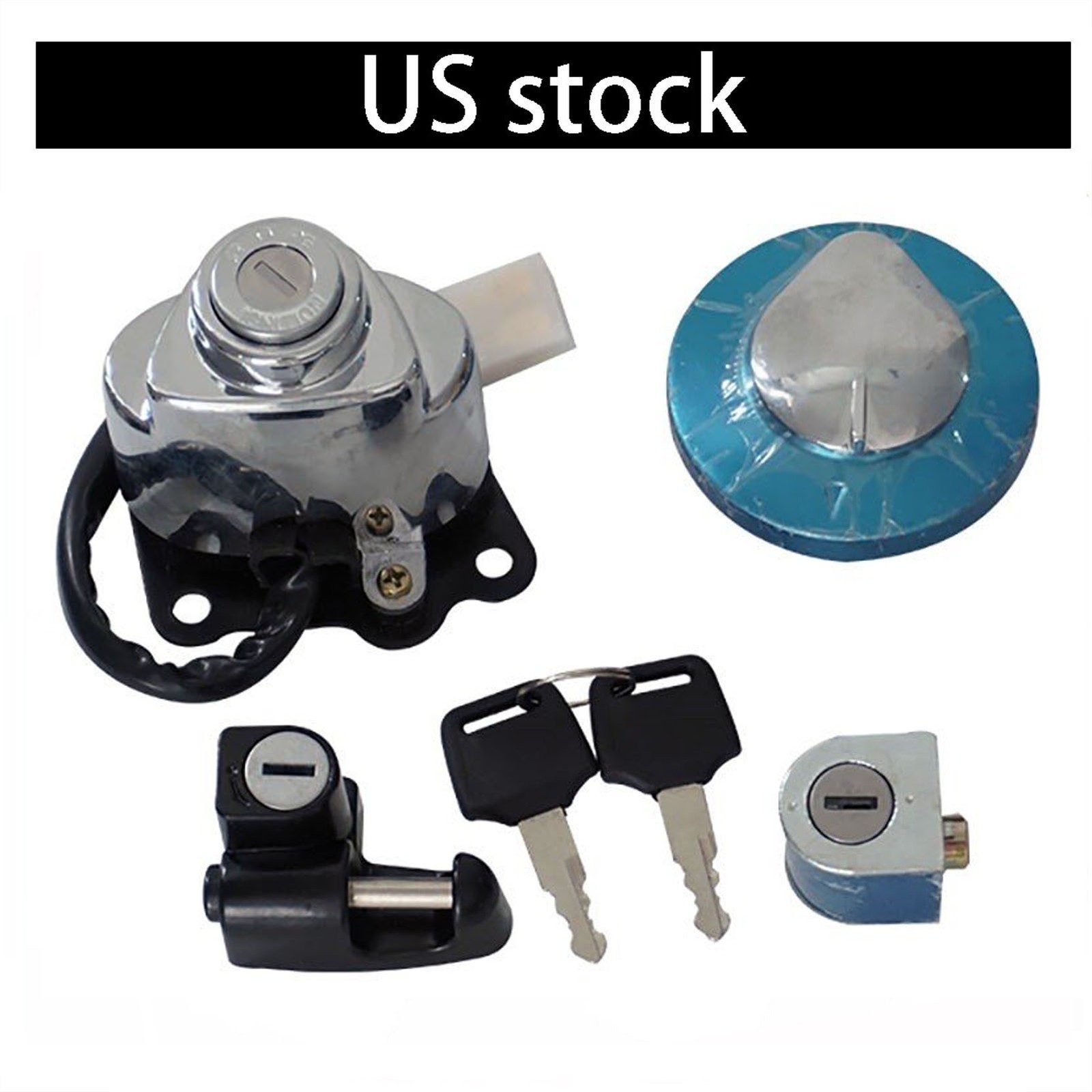 Ignition Switch Gas Tank Cap Lock Key for Honda Shadow VLX VT 600