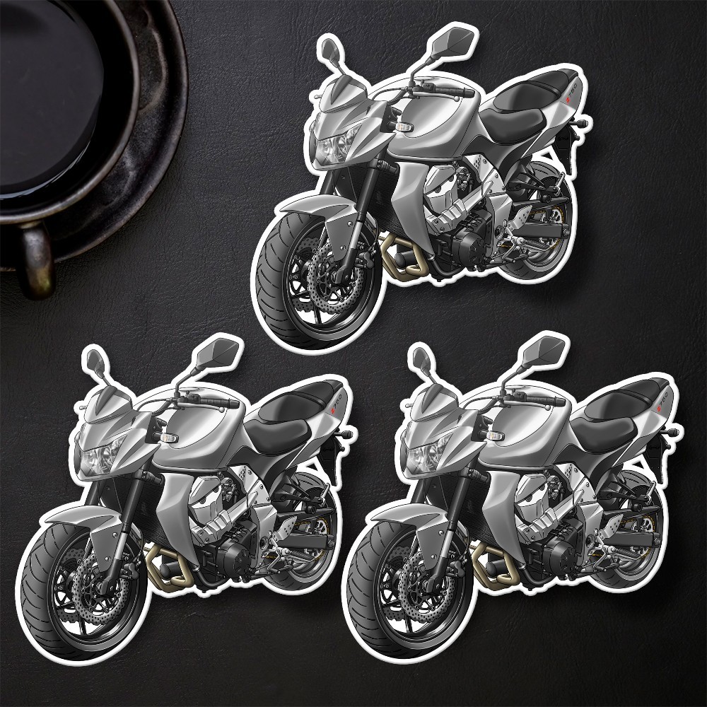 Kawasaki Z750 2007-2012 Stickers – Set of 3 Kiss-Cut Decals