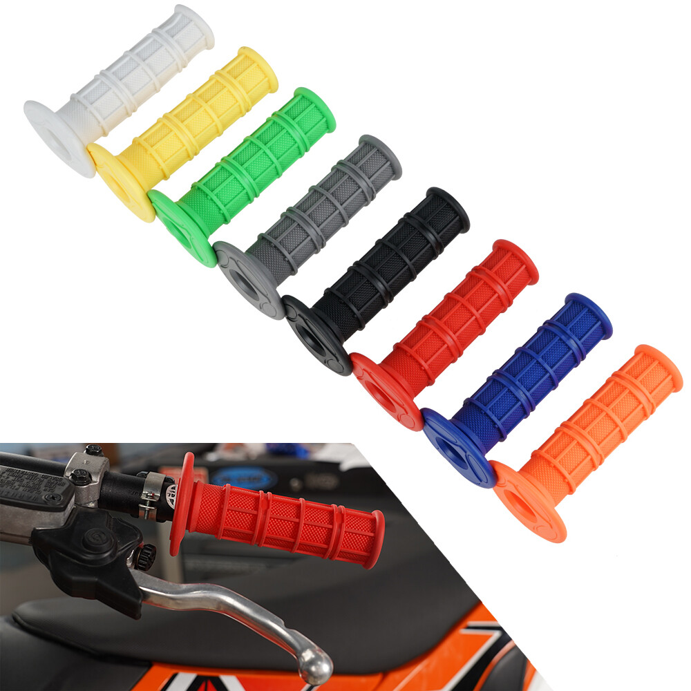 Universal Soft Rubber 7/8″ & 1 Hand Grips Throttle Handle Bar MX Dirt ATV Cross
