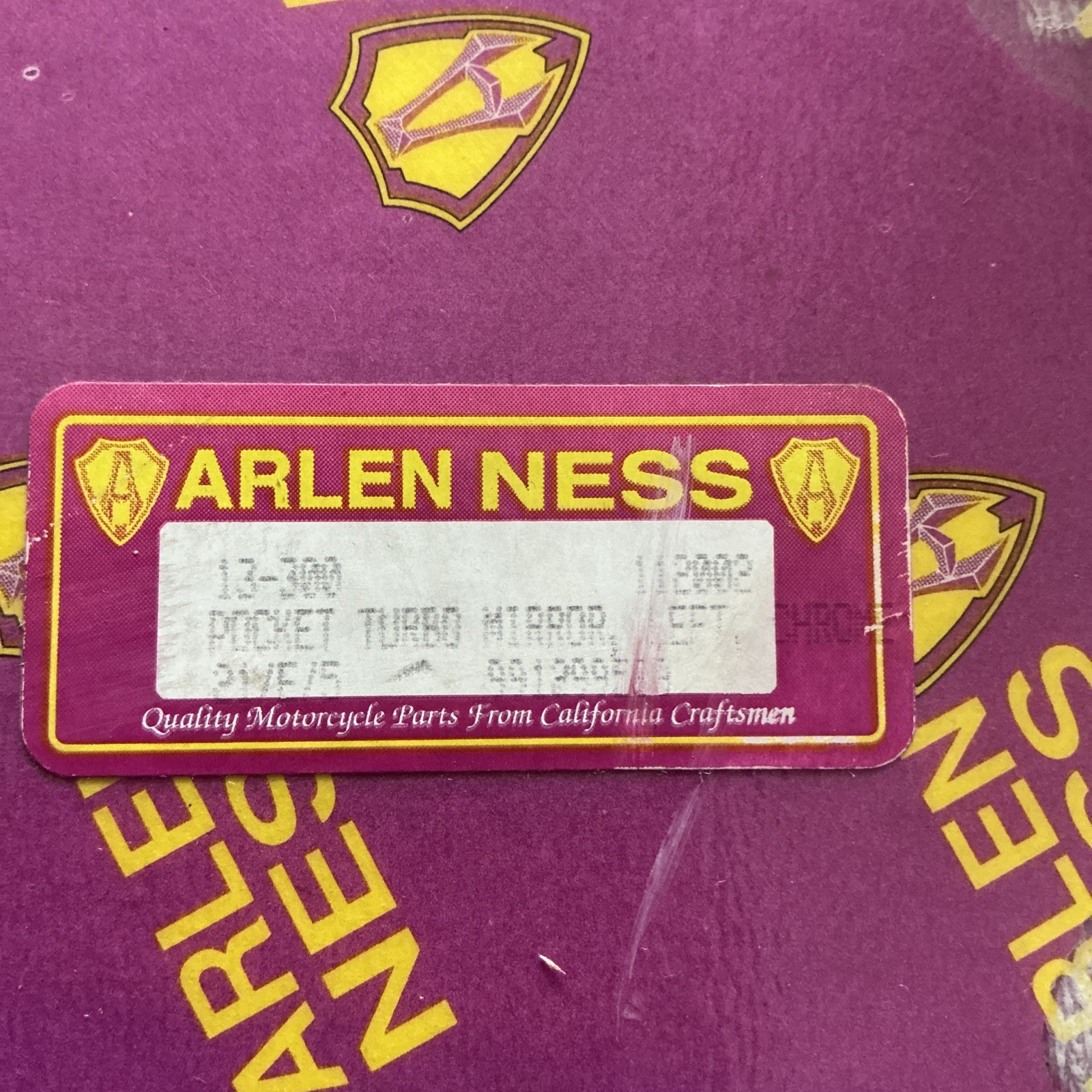 Arlen Ness Left Hand Pocket Turbo Mirror 13-300