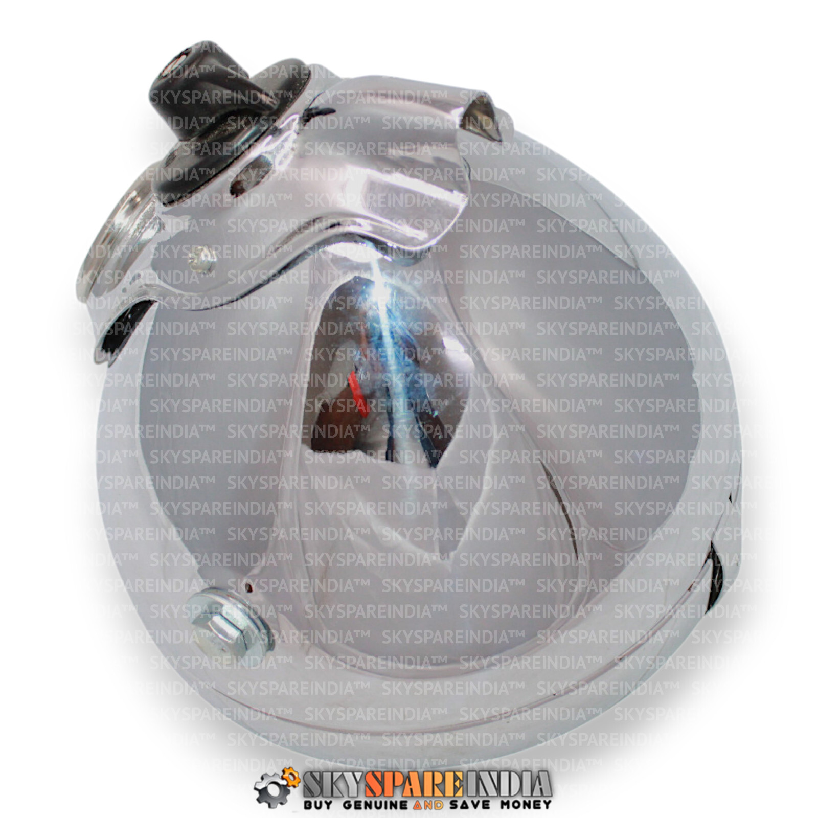 Lucas Type 6.5″ Chrome Headlight Headlamp Compatible With Norton BSA AJS Triumph