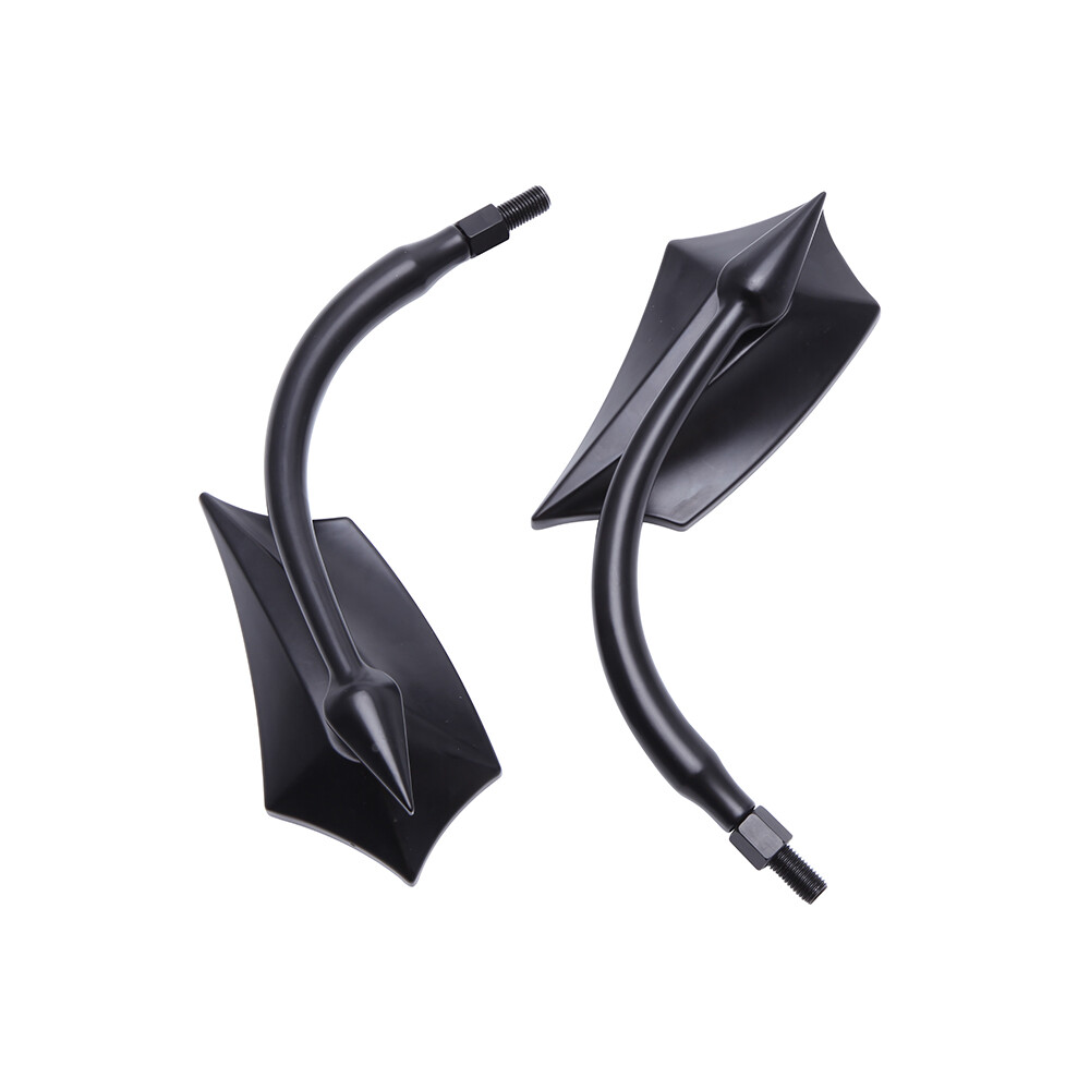 Black Motorcycle Mirrors For Harley Touring Street Glide Road King Sportster XL