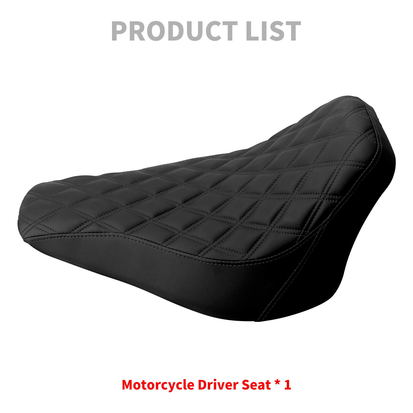 Black Front Driver Solo Seat For Harley 2013-2017 Breakout 2008-2017 Rocker C
