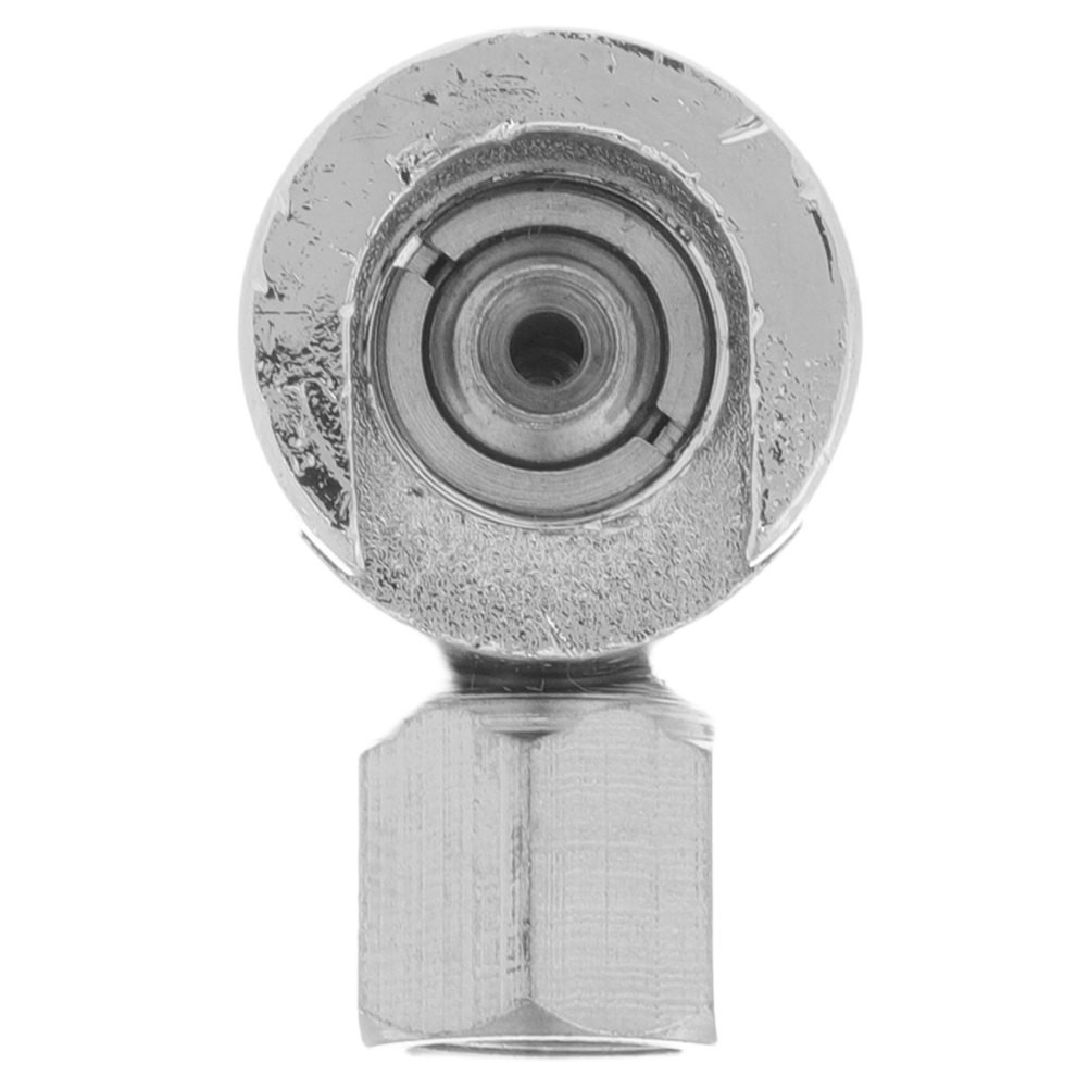 Button Head Grease Fitting Adapter Durable Iron Zinc Alloy Coupler Silver