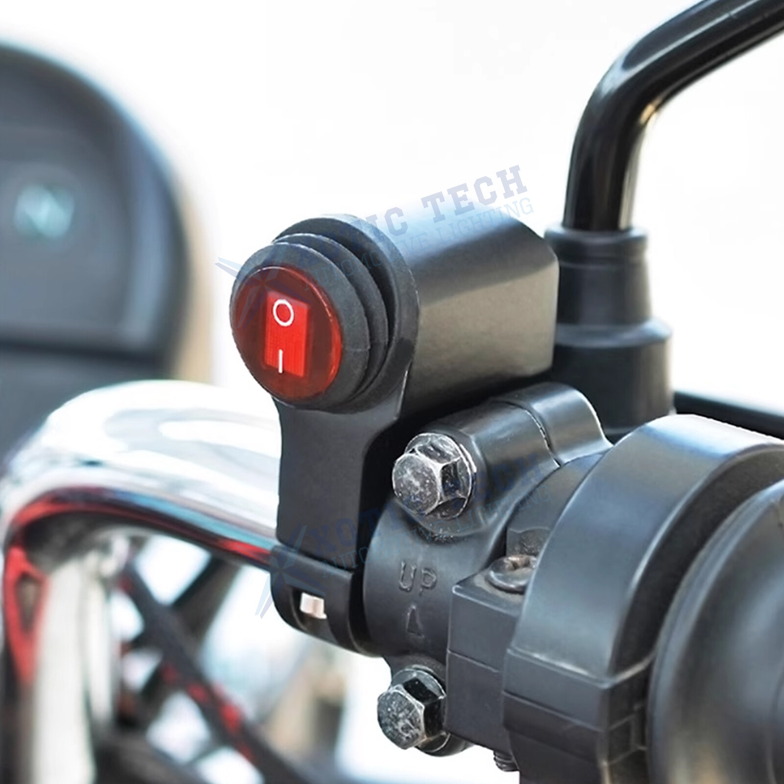 Universal 7/8″ Light Bar On Off Switch Button For Motorcycle Scooter Dirt Bike