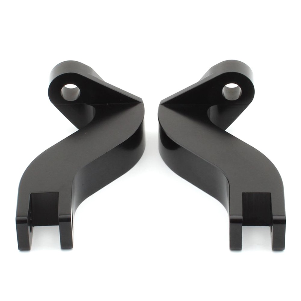 Black Passenger Rear Foot Peg Mount Bracket For Harley Davidson Touring 1993-23