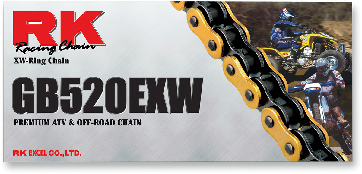RK Gold 520 EXW Drive Chain 120 Links Husqvarna TE150 17