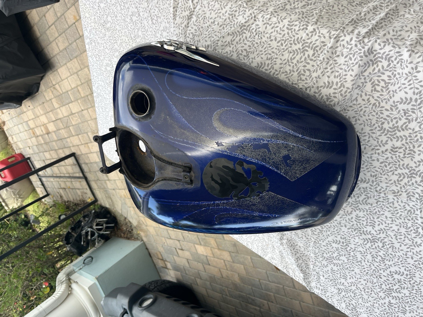 Yamaha OEM V-Star VStar XVS 650 XVS650 Gas Fuel Tank Petrol NO LEAKS/RUST VIDEO