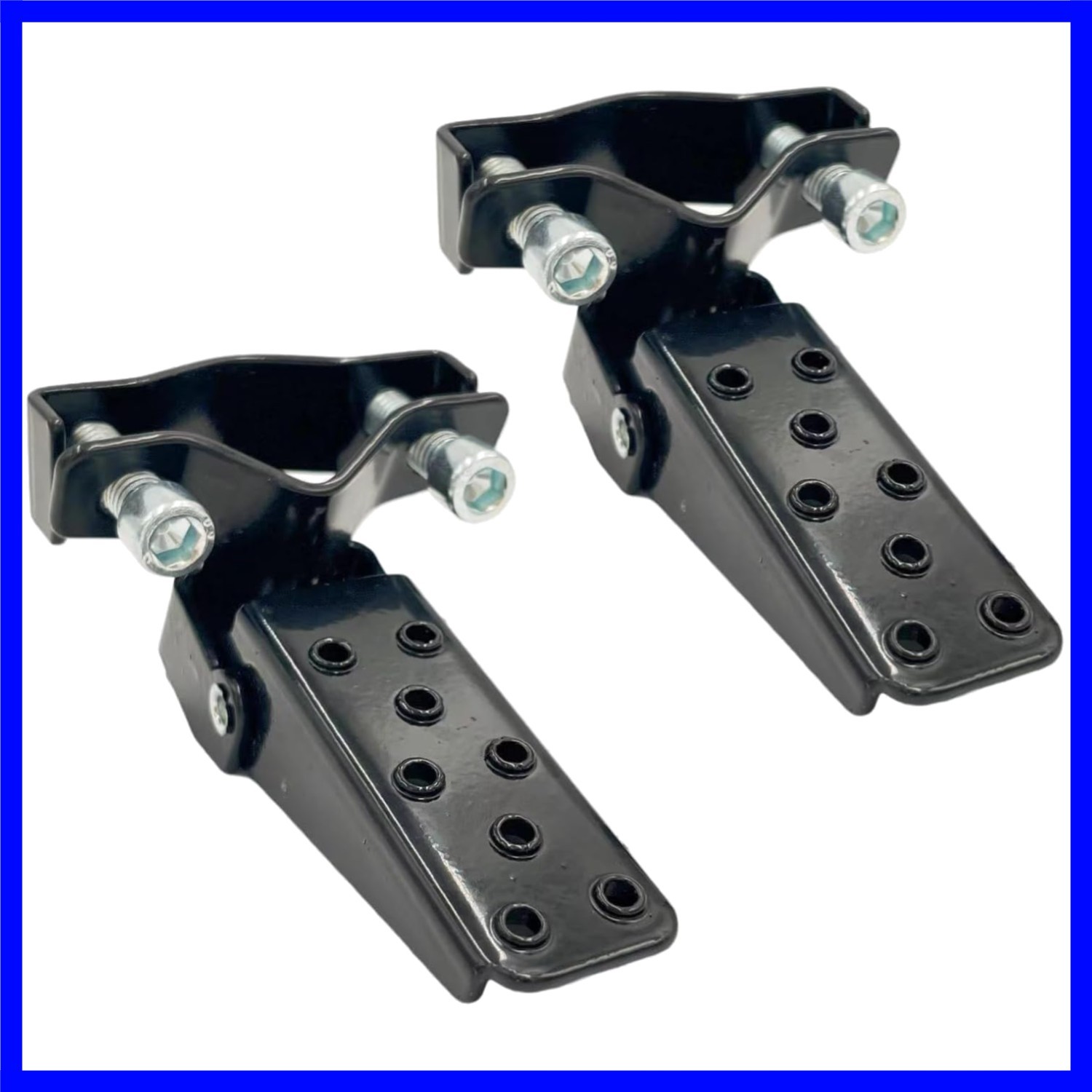 2PCS Motorcycle Foot Pegs, Universal Stylish Metal Folding Bike Foot Rest Ped…