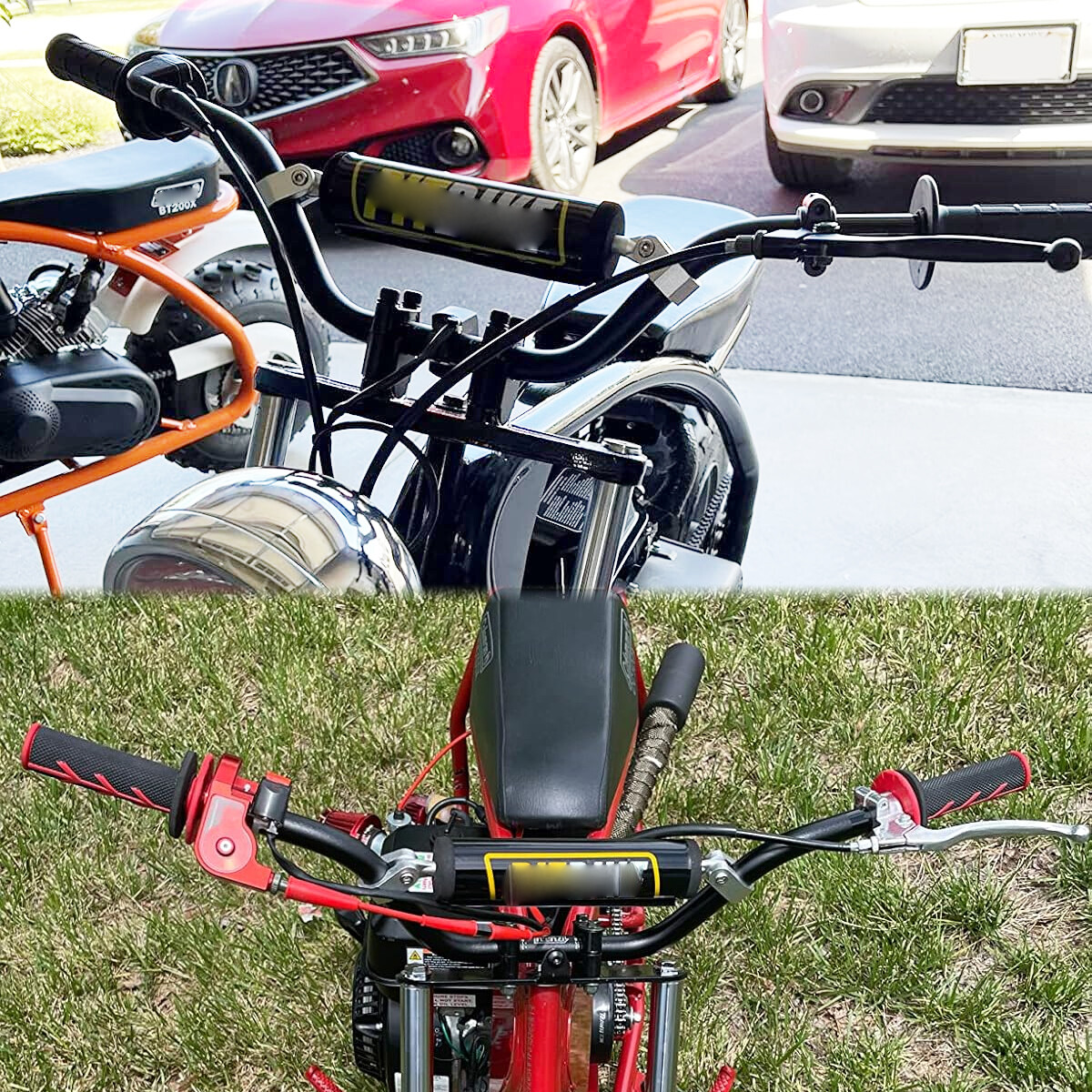 7/8″ 22mm Handle Bar Drag Handlebar For Kawasaki Z125 Z250 Z400 Ninja 300 500