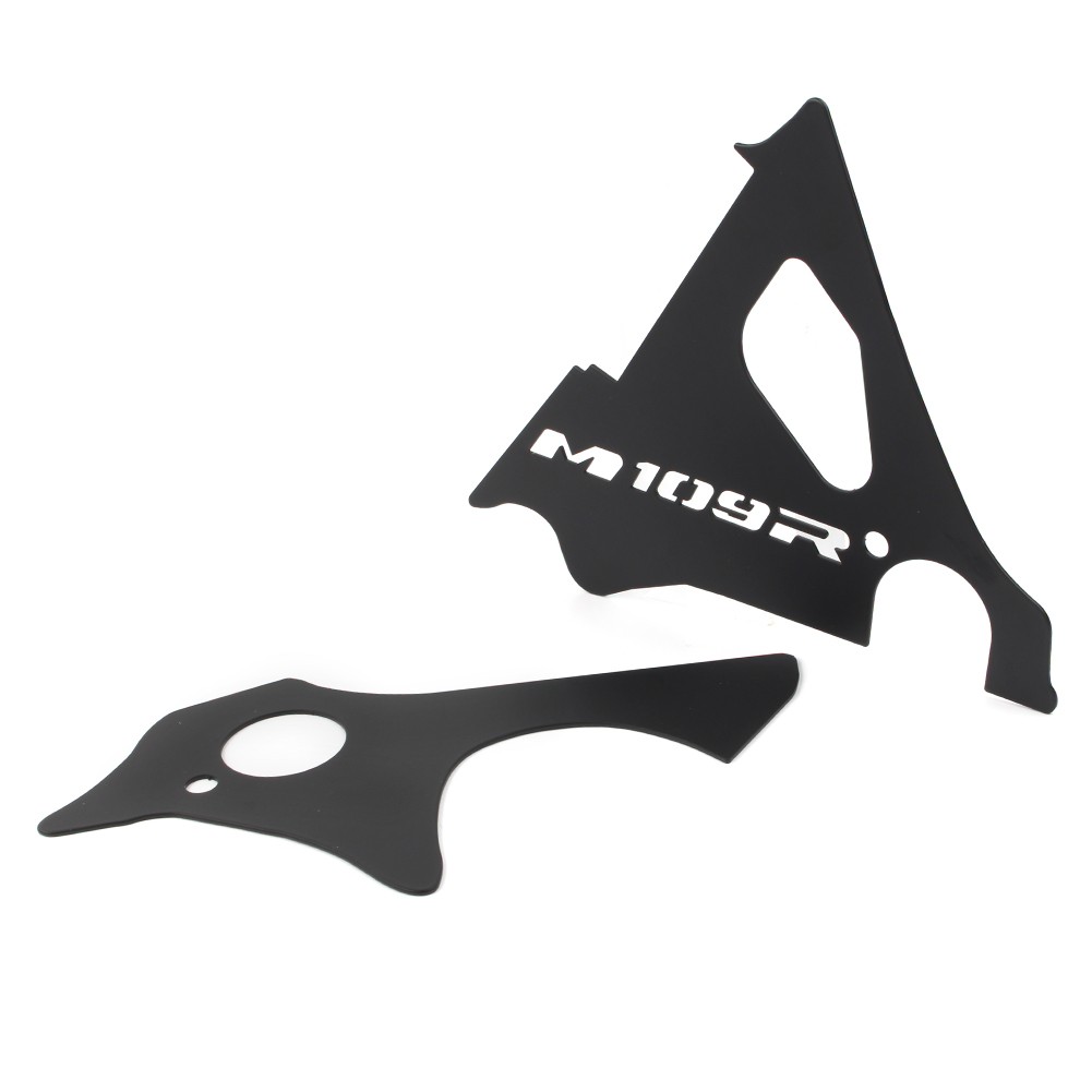 Engine Side Covers Frame Filler Keyhole Black For Suzuki INTRUDER M1800R/VZR1800