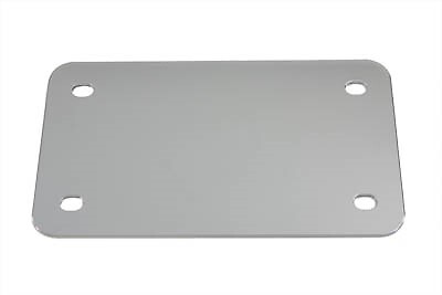 V-Twin 42-0213 Chrome 4.5″ x 7.5″ License Plate Backing Plate Smooth Style