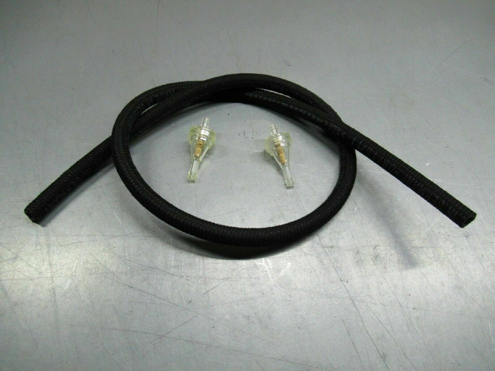 BMW Airhead Braided Fuel Gas Hose Line w Filters r90s r100rs r75/6 r75/5 R90 R80