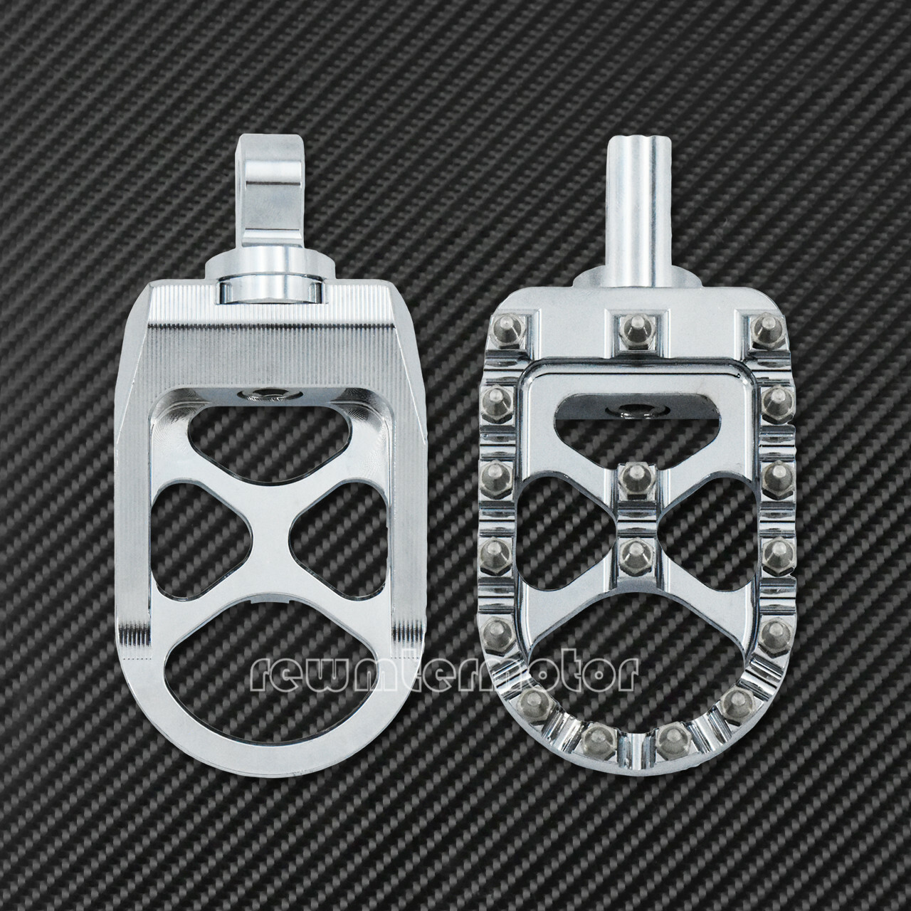 CNC Chrome Wide Foot Peg Rests Fit For Harley Sportster XL Dyna Touring Bobber