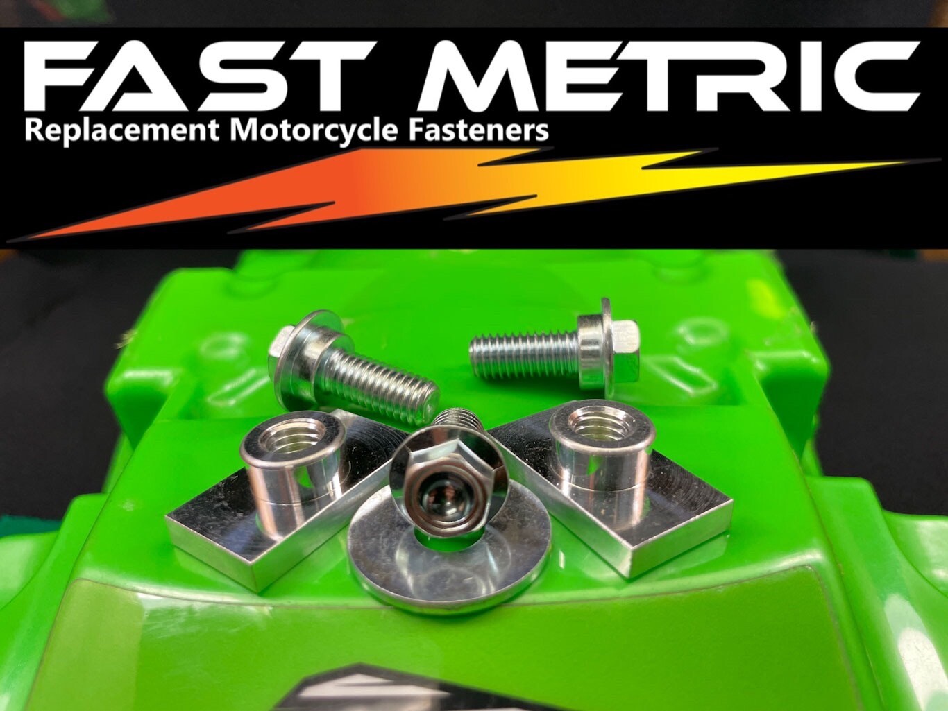 2019-24 KX250/450 SEAT BOLT KIT Replaces Kawasaki parts 92210-1635, 92154-2961