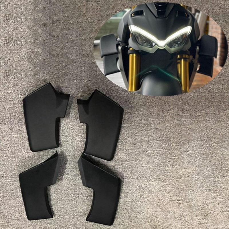 For Ducati Streetfighter V4/S/SP V2/S Matte Black Spoiler Fxed Winglets Wings