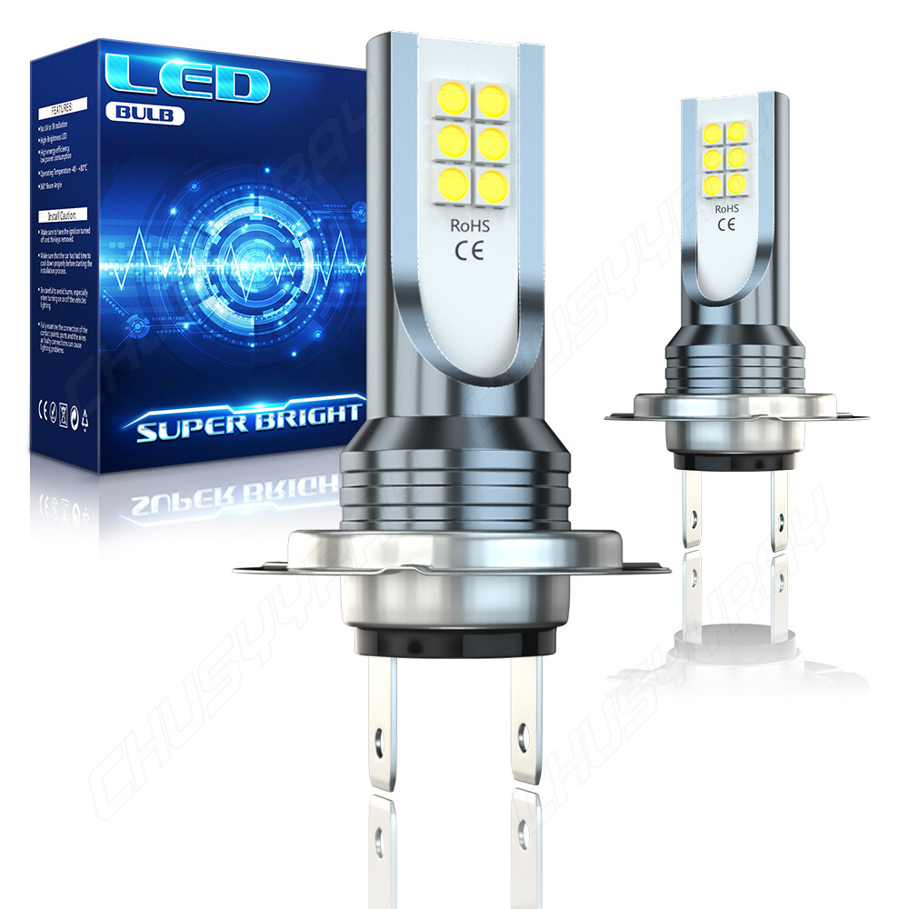 For Honda Silver Wing 600 Motorcycle LED Headlight H7 6000K Bright White Bulbs