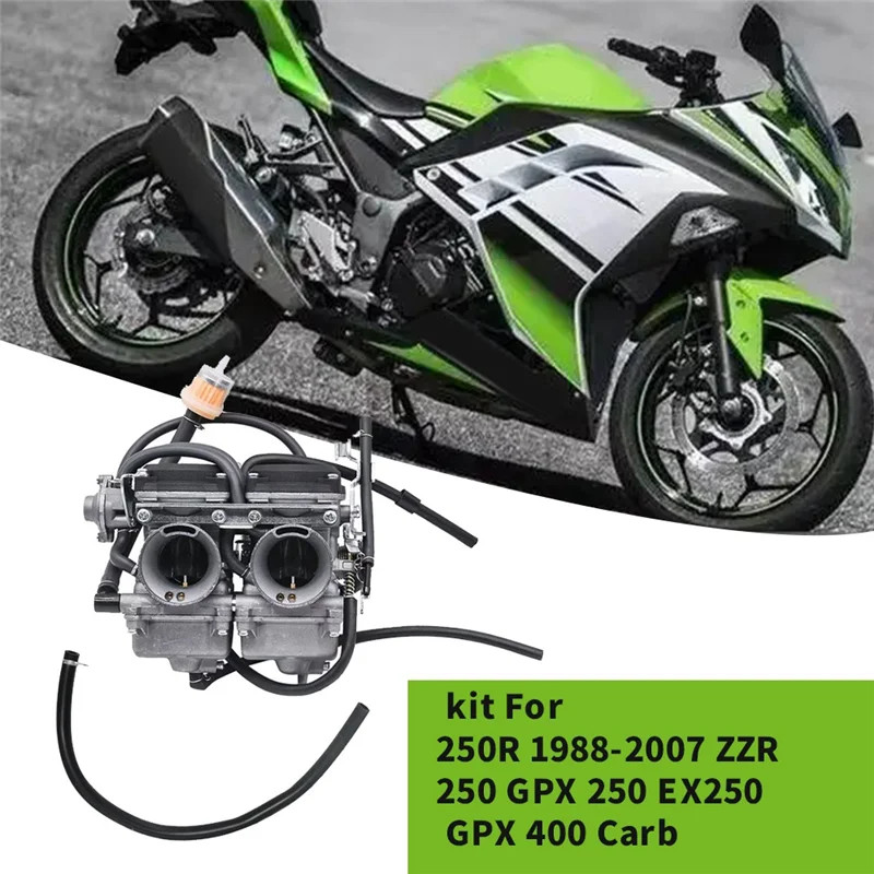 For Kawasaki Ninja 250R 88-07 ZZR 250 GPX 250 EX250 GPX400 Carburetor M576A055TI