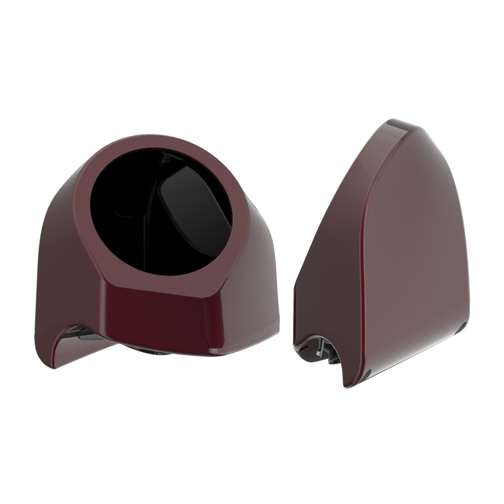 6.5 inches Speaker Pods CRIMSON RED SUNGLO Fits Advanblack Harley King Tour Pack